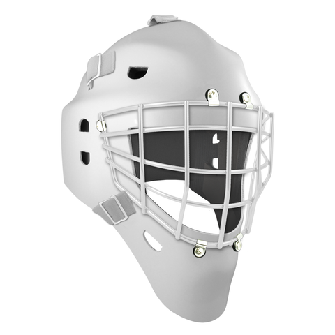 Pro Spec D1 Goalie Mask <br>Approved Grid Cage<br>WHT/WHT