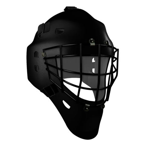 Pro Spec D1 Goalie Mask <br>Approved Grid Cage<br>BLK/BLK