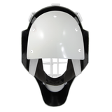 Pro Spec D1 Goalie Mask <br>Cheater Cage<br>WHT/WHT