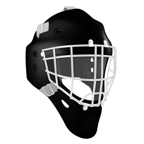 Pro Spec D1 Goalie Mask <br>Cheater Cage<br>BLK/WHT
