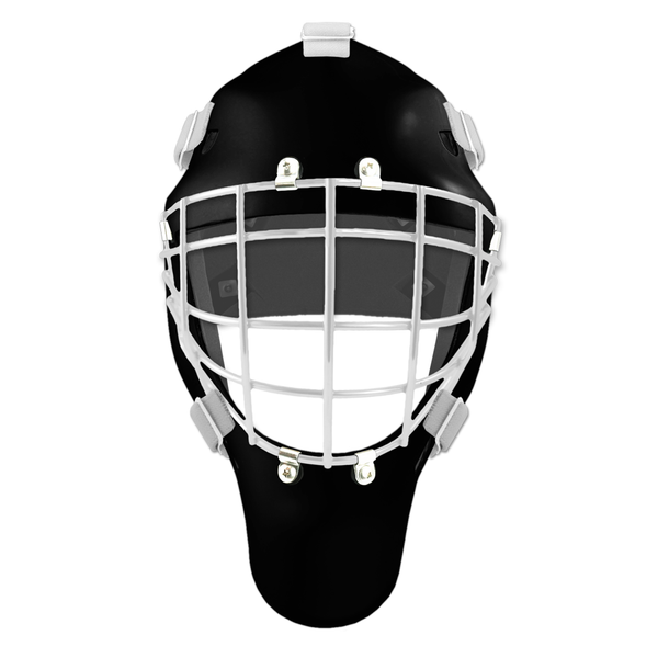 Pro Spec D1 Goalie Mask <br>Approved Grid Cage<br>BLK/WHT